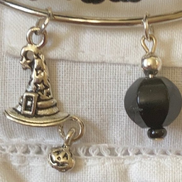 Obsidian Blackstone Witch 🧙🏽 Hat Braided Bracele - Picture 5 of 12